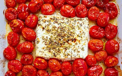 Roasted Heirloom Tomato with Baked Feta