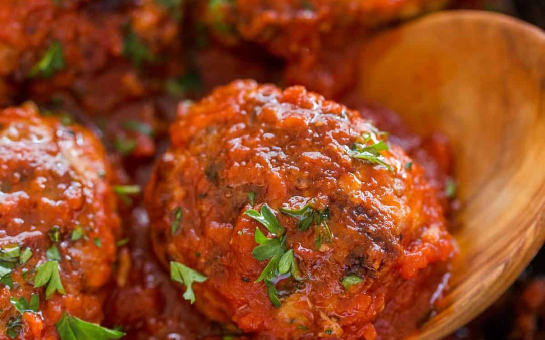 Fried Meatballs in Tomato Sauce