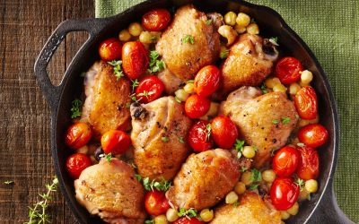 Air Roasted Chicken with Tomatoes