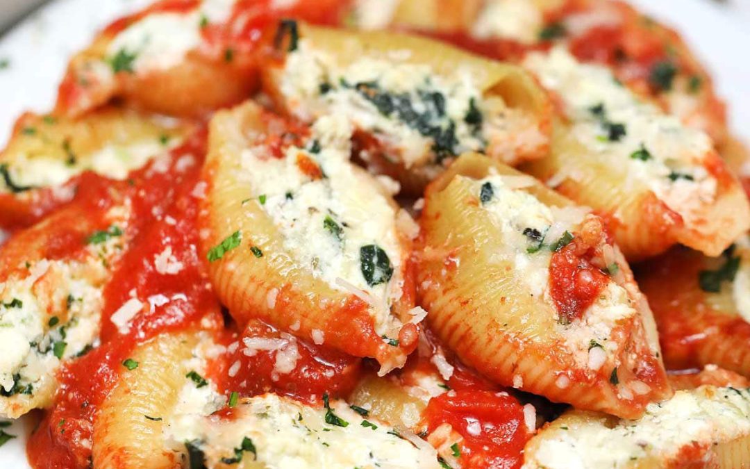 Spinach Cheese Stuffed Shells