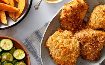 Buttermilk chicken with Sweet Potato chips