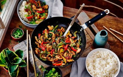 Turkey with three Peppers