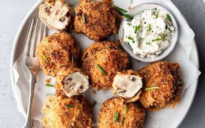 Fried Garlic Mushrooms