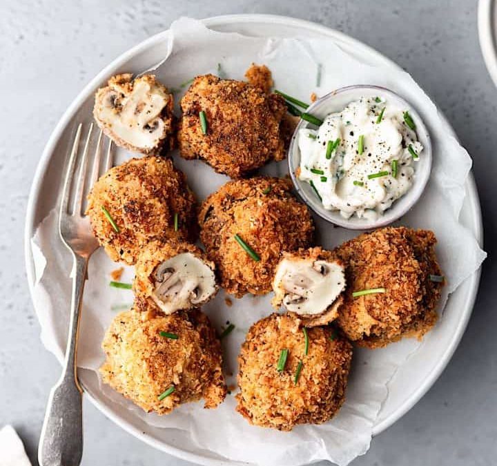 Fried Garlic Mushrooms