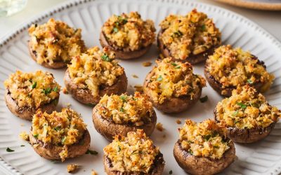 Stuffed Garlic Mushrooms
