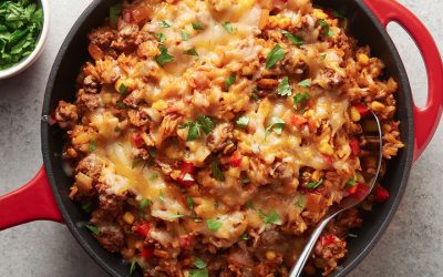 Mexican Beef n Rice Skillet