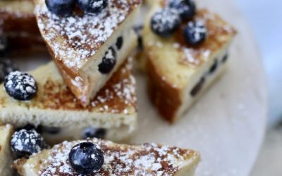 Blueberry Cream Cheese stuffed French Toast