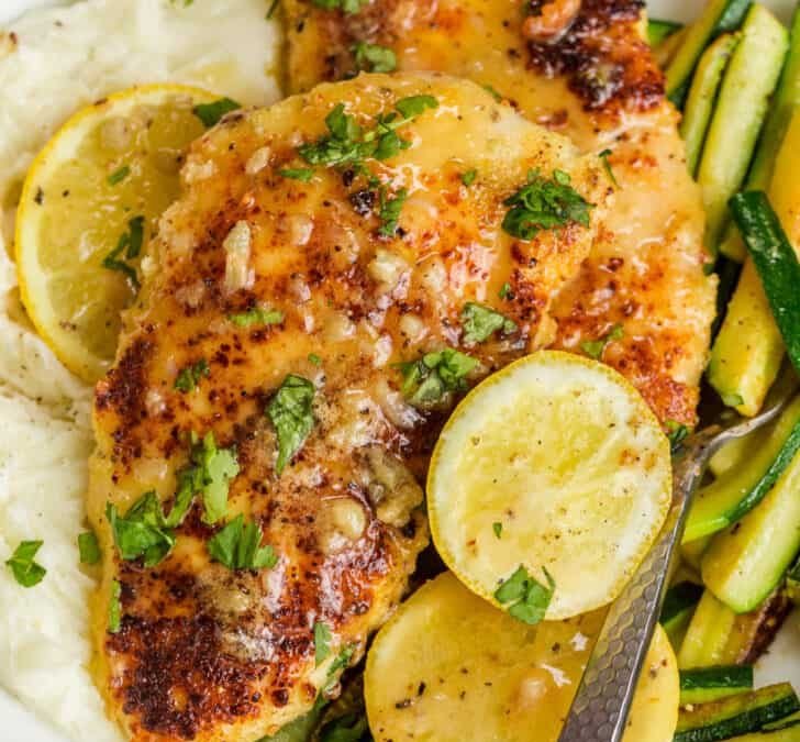 Chicken French with Lemon Butter Sauce